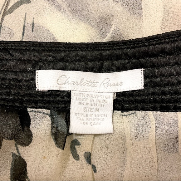 Charlotte Russe White Floral Top - Picture 3 of 3